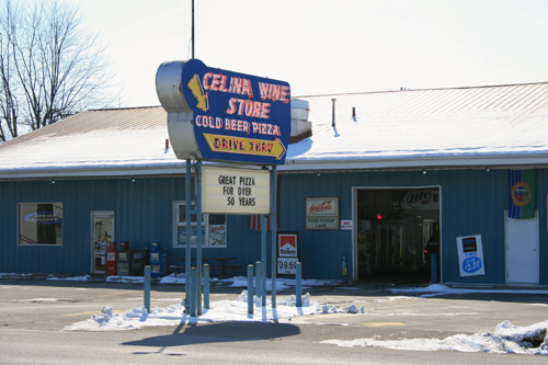 The Front Of Celina Wine Store